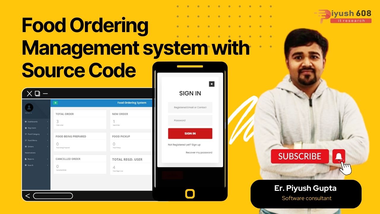 Free Download Food Ordering Management System With Source Code